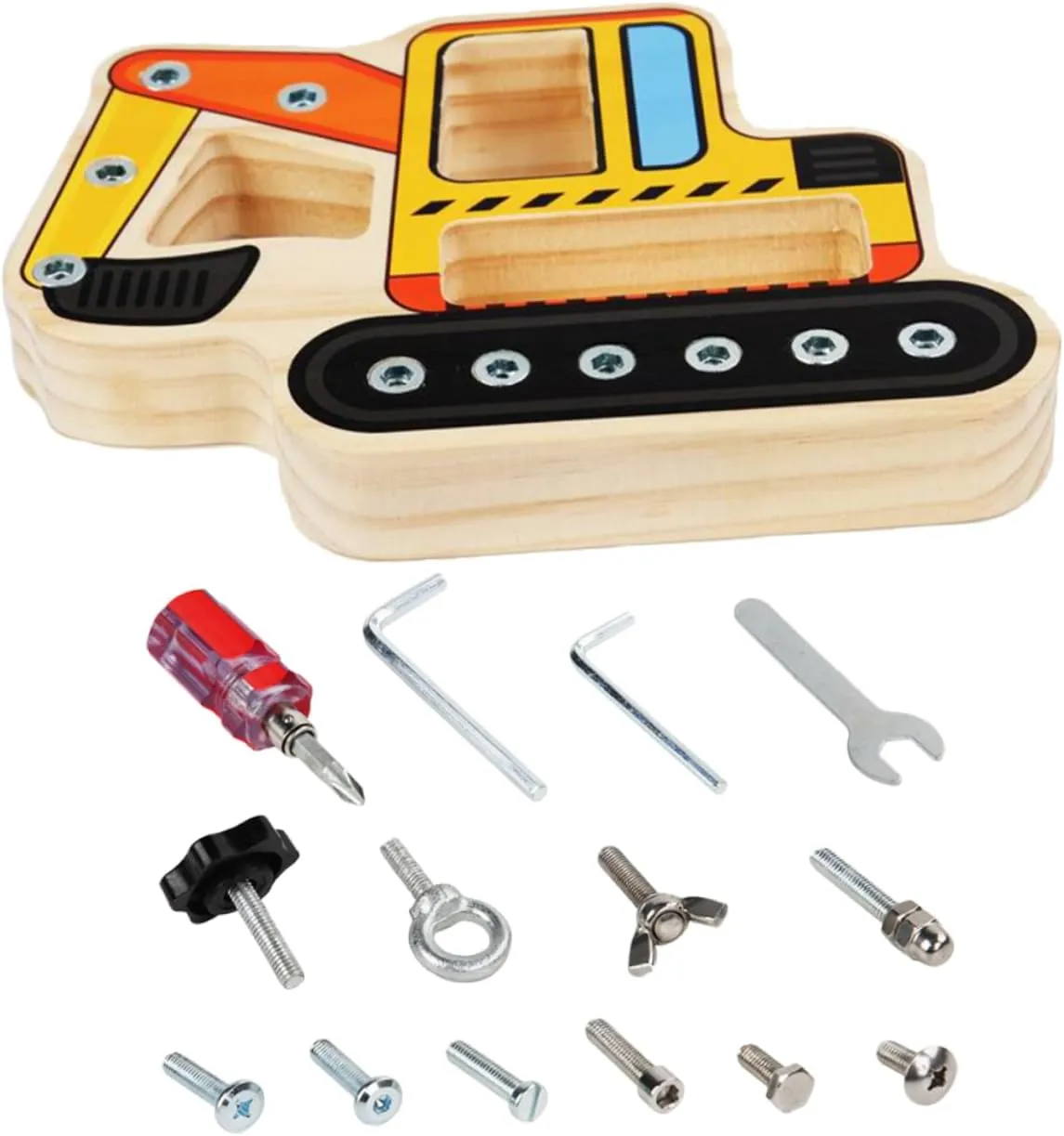1 Set Interactive Screwdriver Board Sensory for Years Old Fun Educational Plaything Safe and Lightweight Accessory Learning Tool