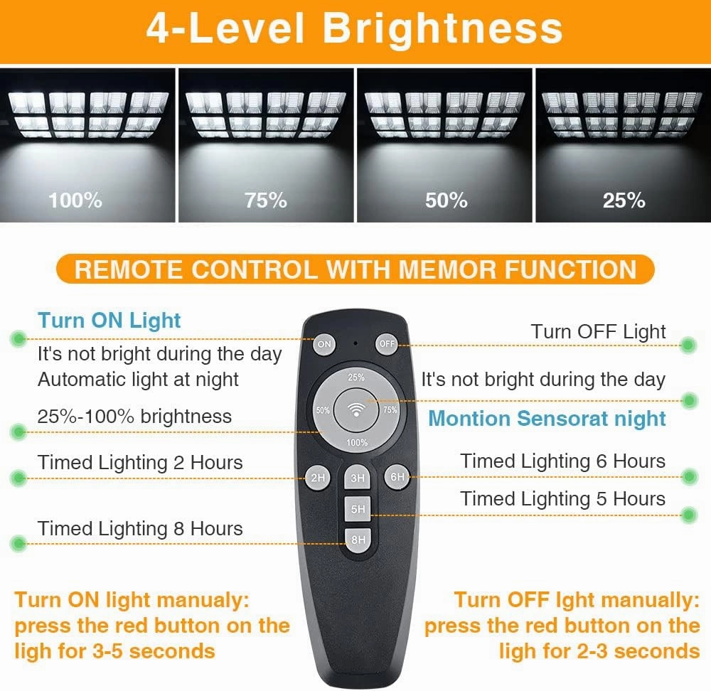 12000W Solar Street Lights Outdoor, 100000 Lumens Dusk to Dawn Motion Sensor Security Flood Light Waterproof, Perfect for Garden,Yard, Street, Parking lot