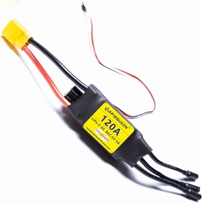 120A ESC 2-6S LiPo Brushless Electronic Speed Controller with BEC XT90 & 5.0mm Plug for RC Airplane Drone Model