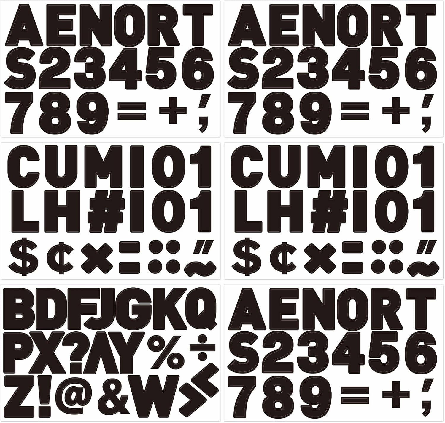 124 Pcs Classic Magnetic Letters Numbers for Classroom 2.5 Inch Magnetic Alphabet Letters Whiteboard Fridge ABC for Boys Girls Educational Preschool Home Learning(Black)