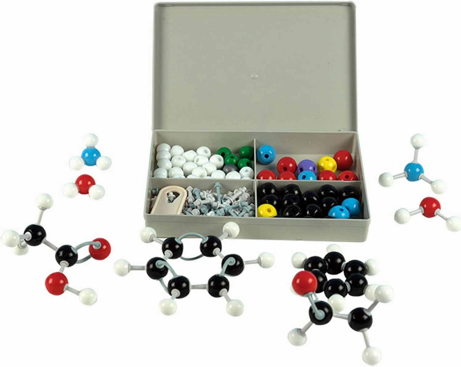 125Pieces Chemistry Molecular Model Kit - Portable Organic Molecular Model Set for Student Organic Chemistry Learning - Educational Tool for High School and College Students - Unisex