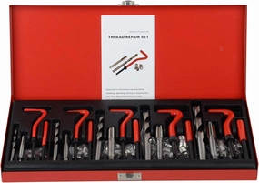 131pcs Helicoil Metric Thread Repair Kit, HSS Drill Thread Insert Repair Tool M5 M6 M8 M10 M12