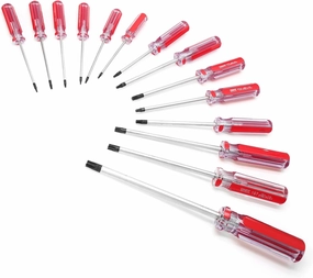 14 Pcs Torx Security Screwdriver Set with Magnetic Tip Plastic Grip, Torx Screwdriver for Computer Repairing (T4 T5 T6 T7 T8 T9 T10 T15 T20 T25 T27 T30 T40 T45)