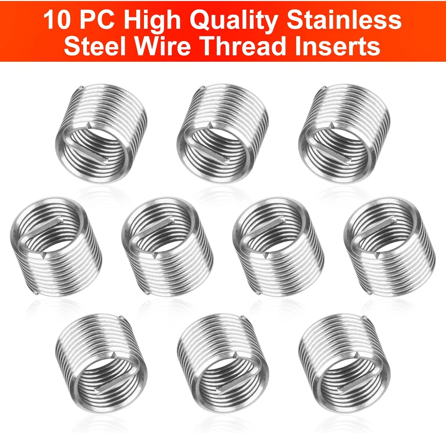 15 PCS Thread Repair Kit M12*1.75mm, Helicoil Metric Thread Repair Insert Kit with HSS Drill Bits, Rethreading Inserts Tool Set for Damaged Thread Repairing (Red)