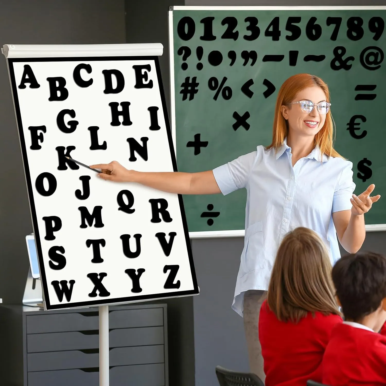 152 Pcs Magnetic Letters and Numbers Set 2'' Fridge Magnetic Alphabet Letters Kit for Toddlers Kids Whiteboard Classroom Educational Tool Home Learning(Black Classic)