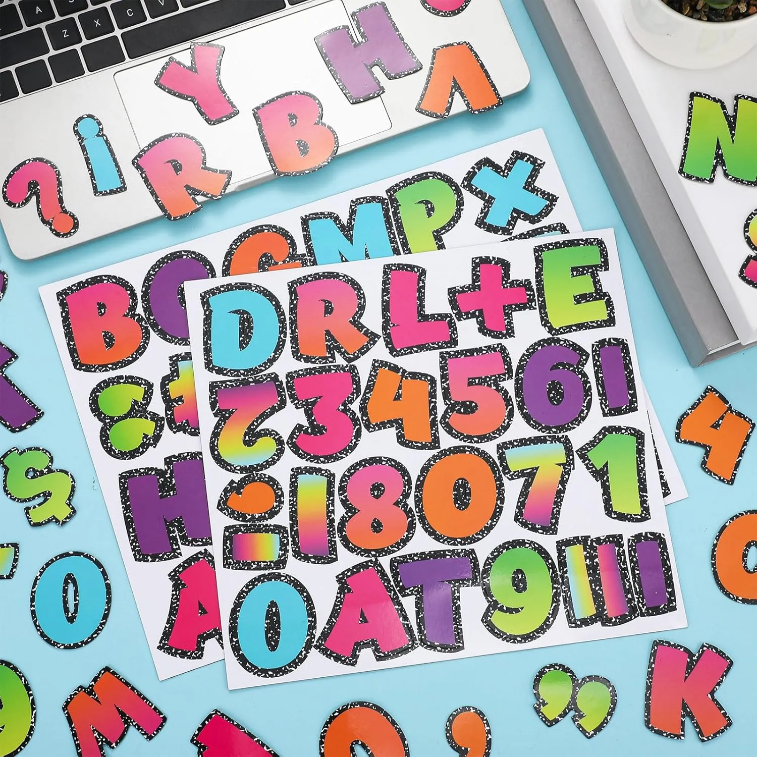 152 Pcs Magnetic Letters and Numbers Set 2'' Fridge Magnetic Alphabet Letters Kit for Toddlers Kids Whiteboard Classroom Educational Tool Home Learning(Brights)