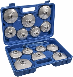 15pcs 901~915 Oil Filter Wrench 1/2" Square Drive Cap Oil Filter Wrench Socket Car Hand Remover Tool
