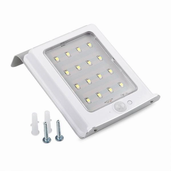 16 LED Solar Power Motion Sensor Wall Light Garden Yard Waterproof Human Body Sensor   Weak light