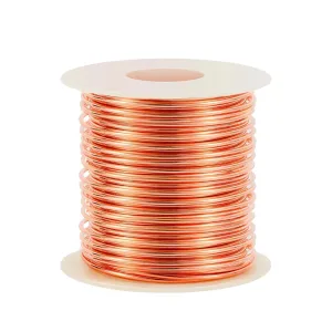 18 Gauge/ 1.0 mm 213 Feet 1 Pound Dead Soft Copper Wire for Electroculture Gardening, Jewelry Making, Beading, Science Projects, DIY Artwork