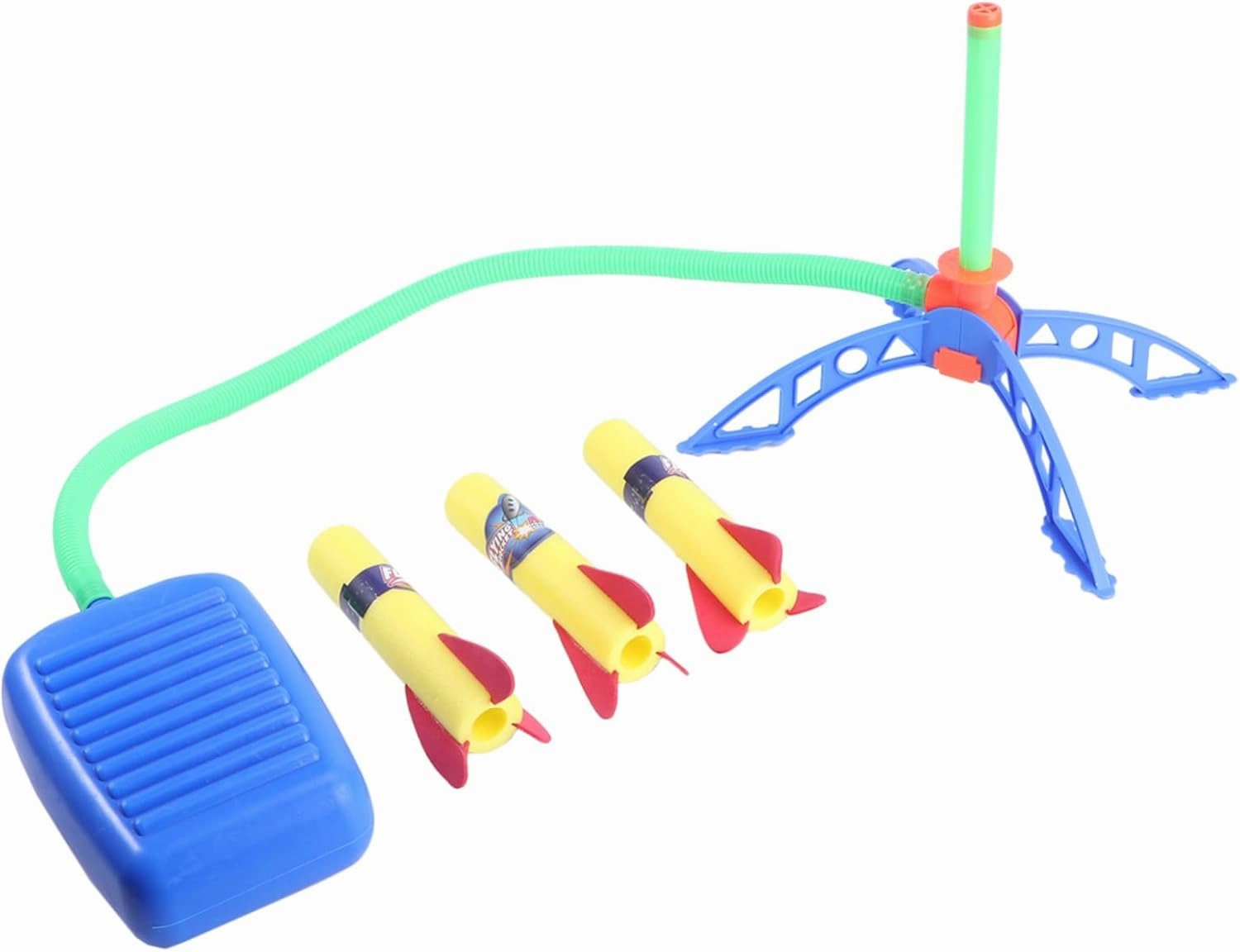 1 Set Jump Launcher for Outdoor Rockets with Foot for Backyard Games and Picnics No Batteries Required Great Present Idea Random Color