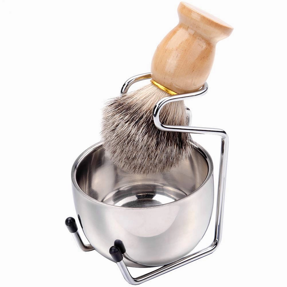 1 Shaving Tool Man Soap Bowl Wooden Beard