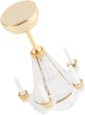 1pc Decorative Mini House Prop LED Hanging Lamp Model for Dollhouse Ceiling Light Decor Realistic Design for Miniature Home Scenes Present for Miniature Enthusiasts