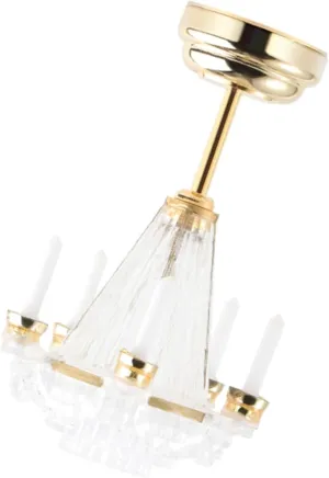 1pc Mini House Hanging Lamp Model Realistic LED Ceiling Light Decor for Dollhouse for Miniature Home Decoration Unique Miniature Enthusiasts
