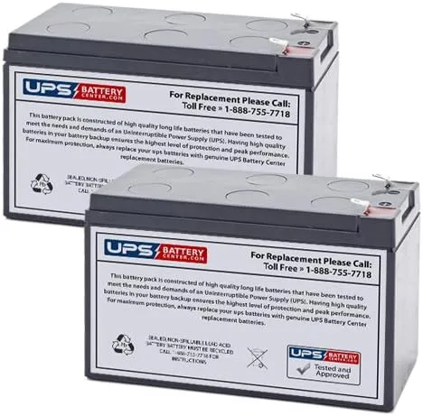(2) 12V 7Ah F1 - Compatible Battery Set for Schuco Inc 138 Aspirator by UPSBatteryCenter