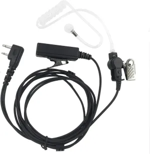 2 Pin Acoustic Tube Earphone Headset Earpiece for ICOM IC-F3011 IC-F4011 IC-F3001 IC-F4001 IC-F1000 IC-F2000 IC-T70A IC-F33 Two Way Radio
