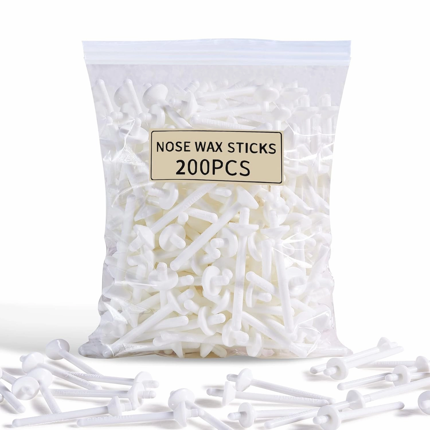 200 Pcs Wax Sticks, Nose Wax Kit Accessories, Waxing Sticks for Nostril Nasal Cleaning, Ear Face Eyebrows Hair Removal for Men Women