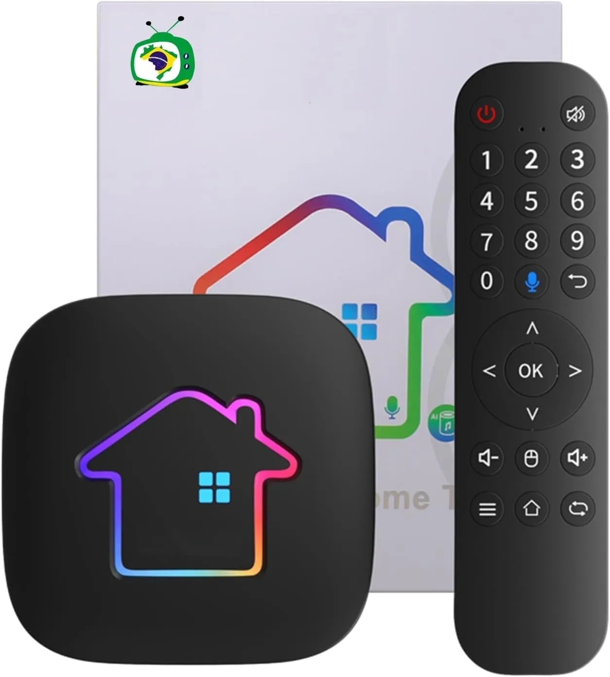 2025 H8 Brazil Tv - Voice Remote Control - HDTV Brazil Tv New Version - 2GRAM 16GROM - 4K Ultra HD - Wi-Fi 2.4/5G - Bluetooth 5.0 - Supports Alexa - Envio Rapido da Florida