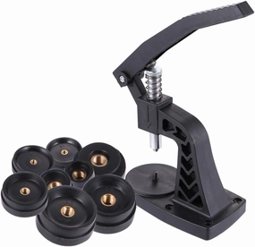 21PCS Set Watch Case Closer Set Durable Press Tool for Watch Repair with Interchangeable Dies for Battery Replacement and Crystal Glass Fitting