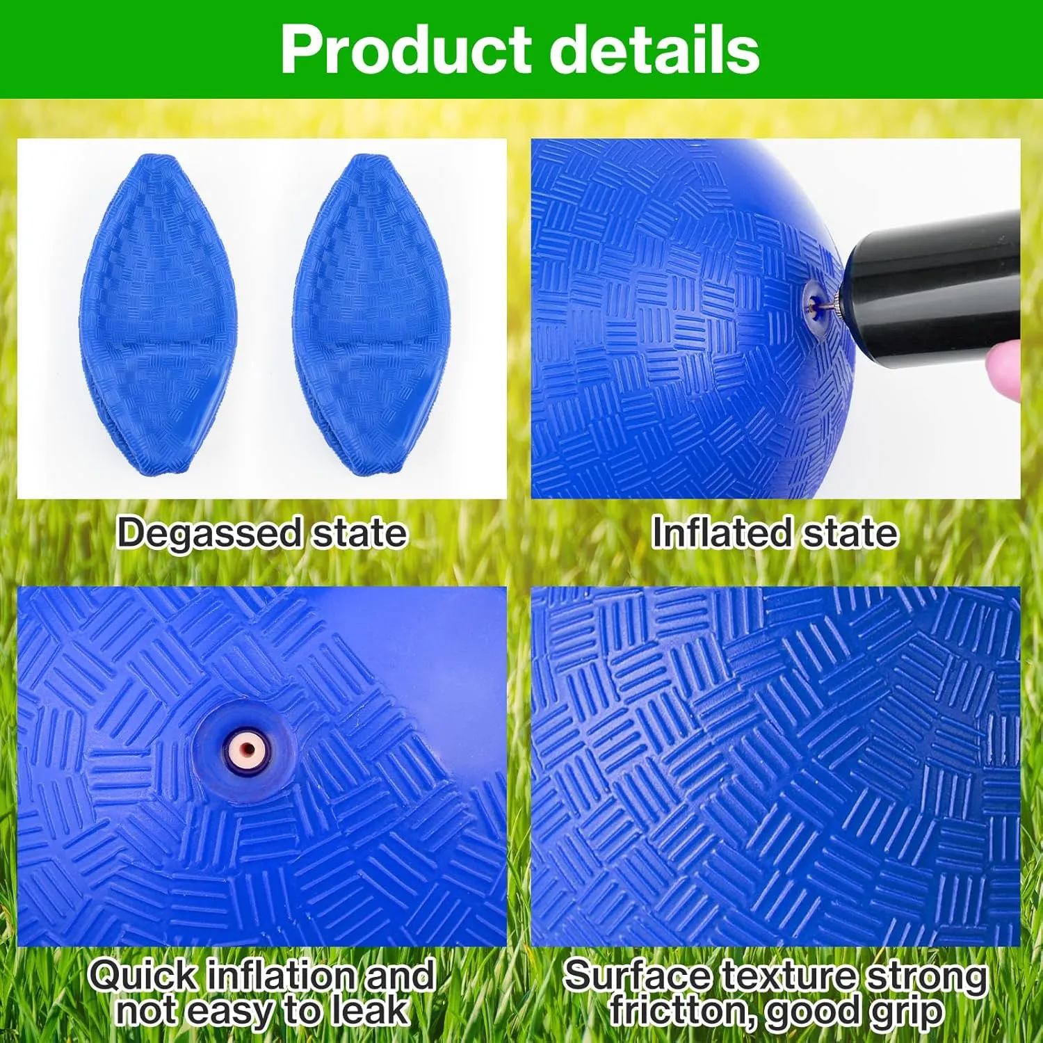 24 Pcs Dodgeballs 5 Inch Playground Ball Kickball Inflatable Rubber Handball Bouncy Dodge Ball with 1 Hand Pump for Outdoors Ball Games Gym Camps Picnic