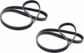 2 New Repalcement Belts for Exerpeutic 500 XLS Foldable Magnetic Upright Bike, Black