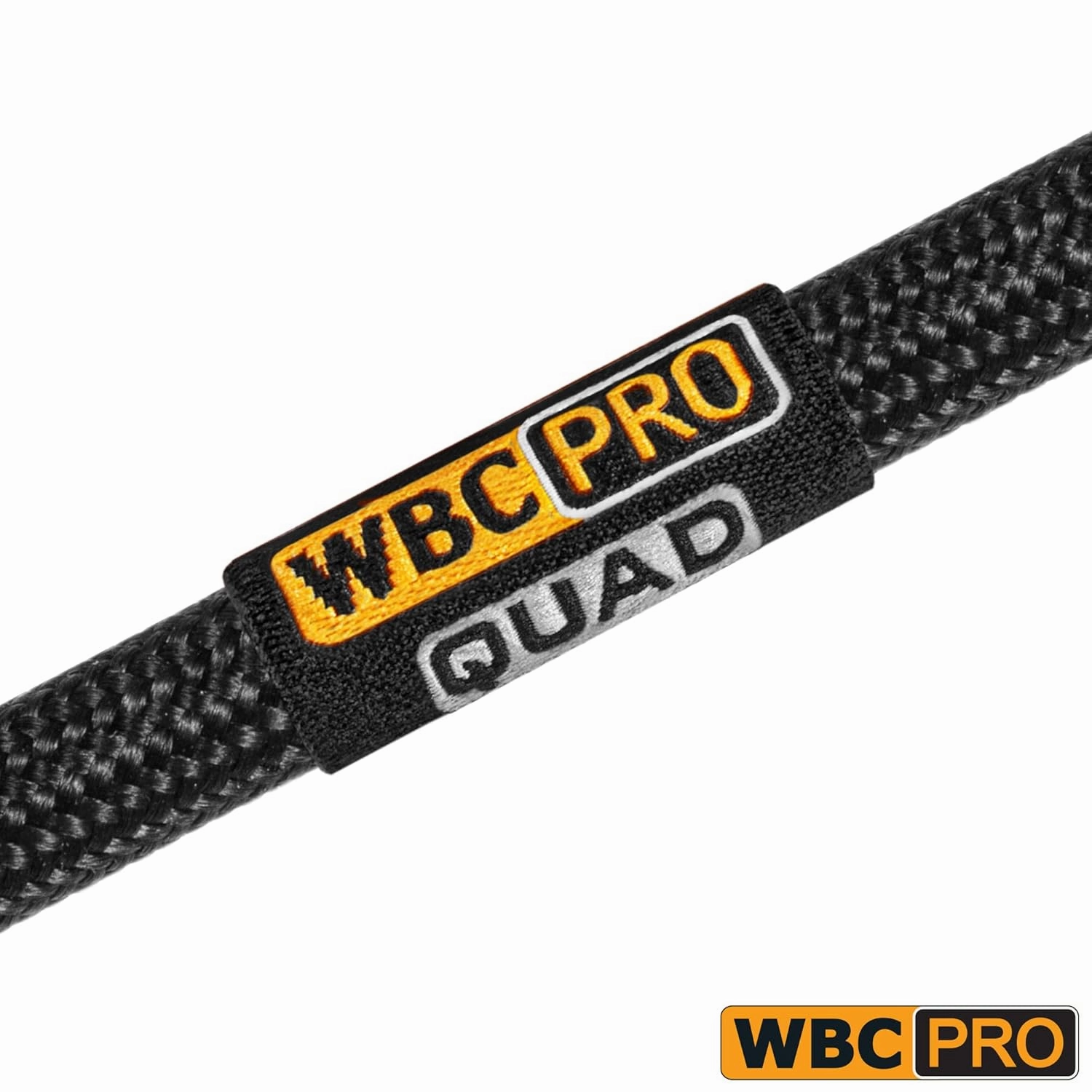2 Units - 2 Foot - WBC-PRO-Quad Ultra-Silent Ultra-Flexible Balanced Star-Quad Cable with Amphenol QS3R-AU ¼ Inch (6.35mm) Gold Right-Angled TRS Stereo Phone Plugs & Black Tweed Jacket