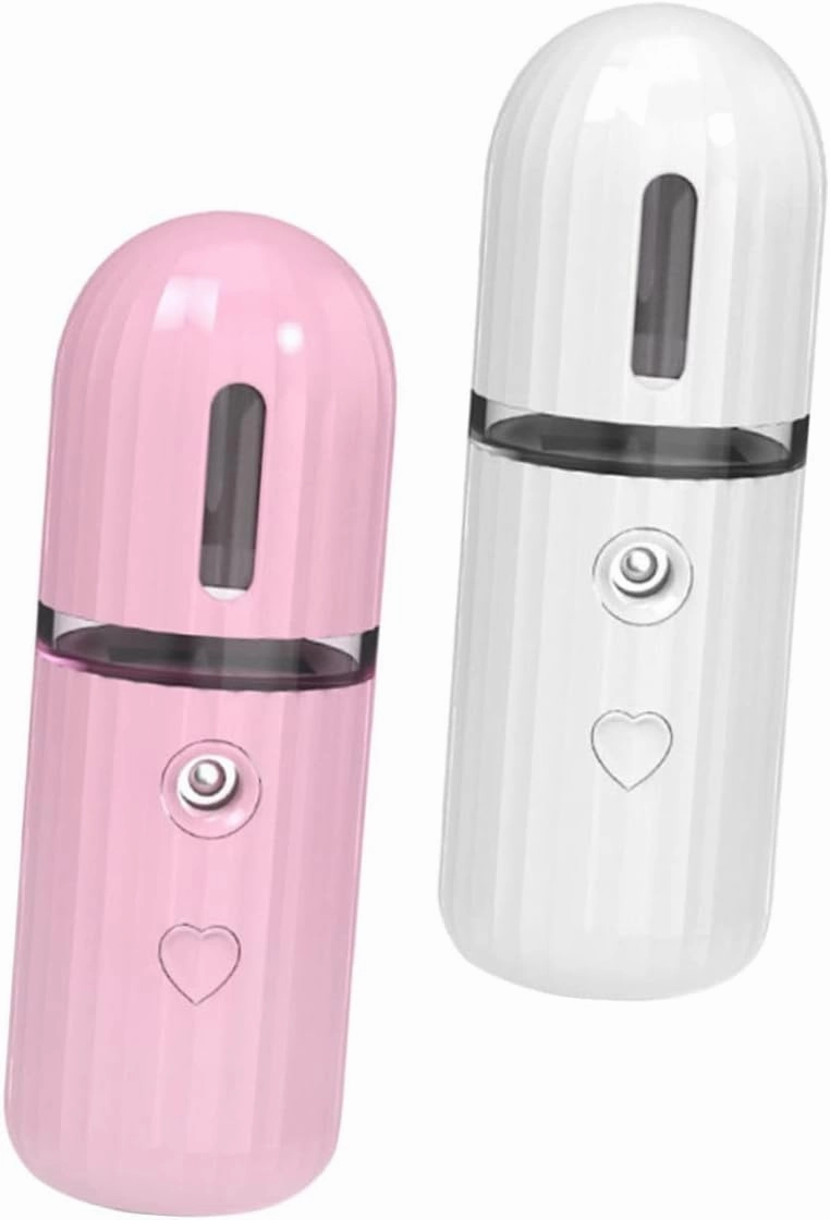 2pcs Portable Mister Facial for Facial Hydration Handheld Sprayer Charging Lightweight Facial Mister for Office Travel