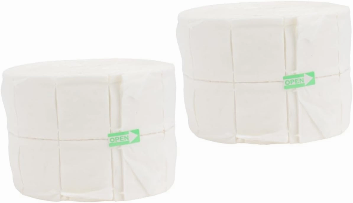 2rolls Nail Cleaning Pads Soft Cotton for Nail Gel and Polish Removal Convenient and Lightweight for Home and Salon Use
