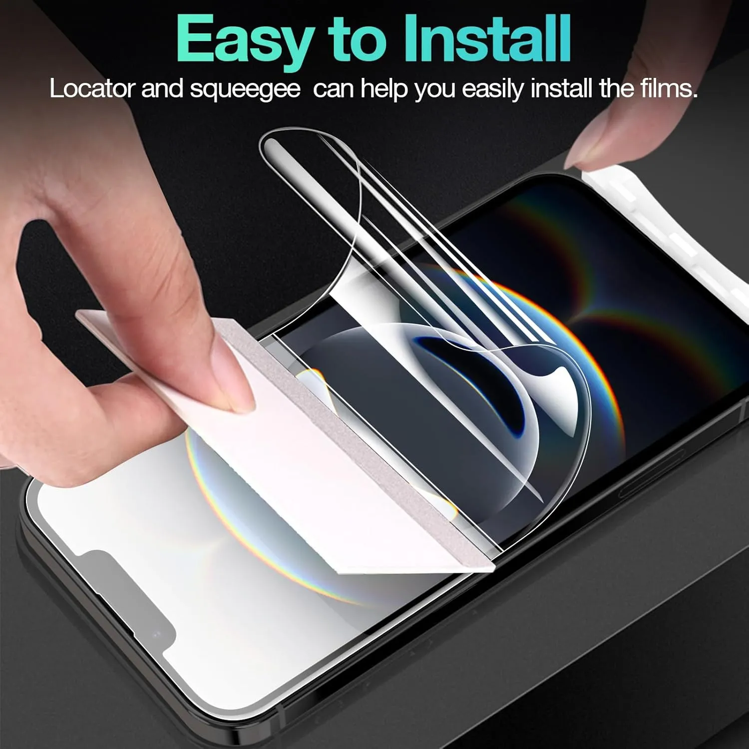 3 Pack Flexible Film for iPhone 16e Screen Protector[NOT GLASS], Invisible Thin, Never Cracks, Full Coverage, Scratch Resistant&Self-Healing