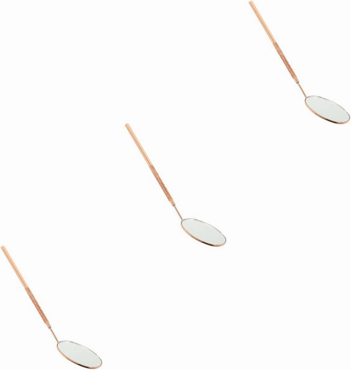 3pcs Eyelash Extension Mirror Aid Stainless Steel Lash Mirror Non- Handle for Precision Eyelash Application Portable Lightweight Makeup Tool for Lashes