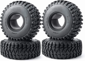 4pcs 2.2'' Rubber Tires OD with Foam 125mm for 1:10 RC Crawler Axial Wraith 90048 RR10 RC Car