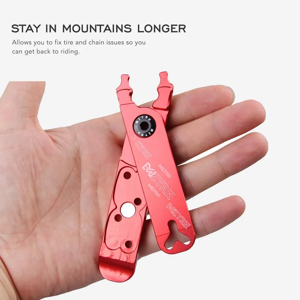 5 in 1 Multitool Combo Pliers Squeeze Bicycle Tire Levers Chain Pliers Valve Core Removal Integrated MTB Bike Tool