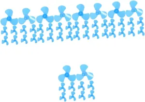 50pcs Mini Leaves Fan Blades for Motor Projects Flexible Plastic Experiment Accessories for School Science Learning and Activities