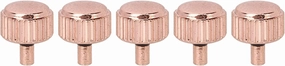 5pcs Professional Rose Gold Steel Watch Crowns, Lightweight Watchmaker Repair Tool Kit, Sturdy Watch Parts for Different Watch Repairs, Saving Expensive Repair Costs