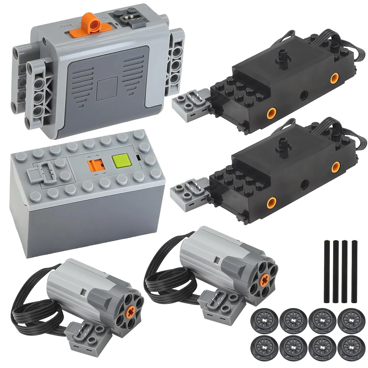 6pcsTechnic-Motor Battery-Box Set Train-Motor PowerFunction Kit Technic-Parts