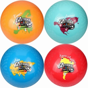 8.5'' Playground Ball Set, Posh Rubber Dodgeballs for Kids and Adults, Handball Kick Ball for Outdoor and Indoor Games, Rubber Balls Includes Pump