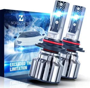 9005 Bulbs, 600% Brightness 9005 Fog Light 6500K Xenon White Extremely Super Bright Plug & Play with Cooling Fan (Pack of 2)
