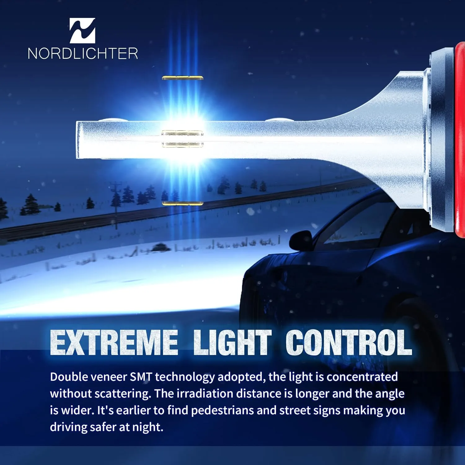 9005 Bulbs, 600% Brightness 9005 Fog Light 6500K Xenon White Extremely Super Bright Plug & Play with Cooling Fan (Pack of 2)