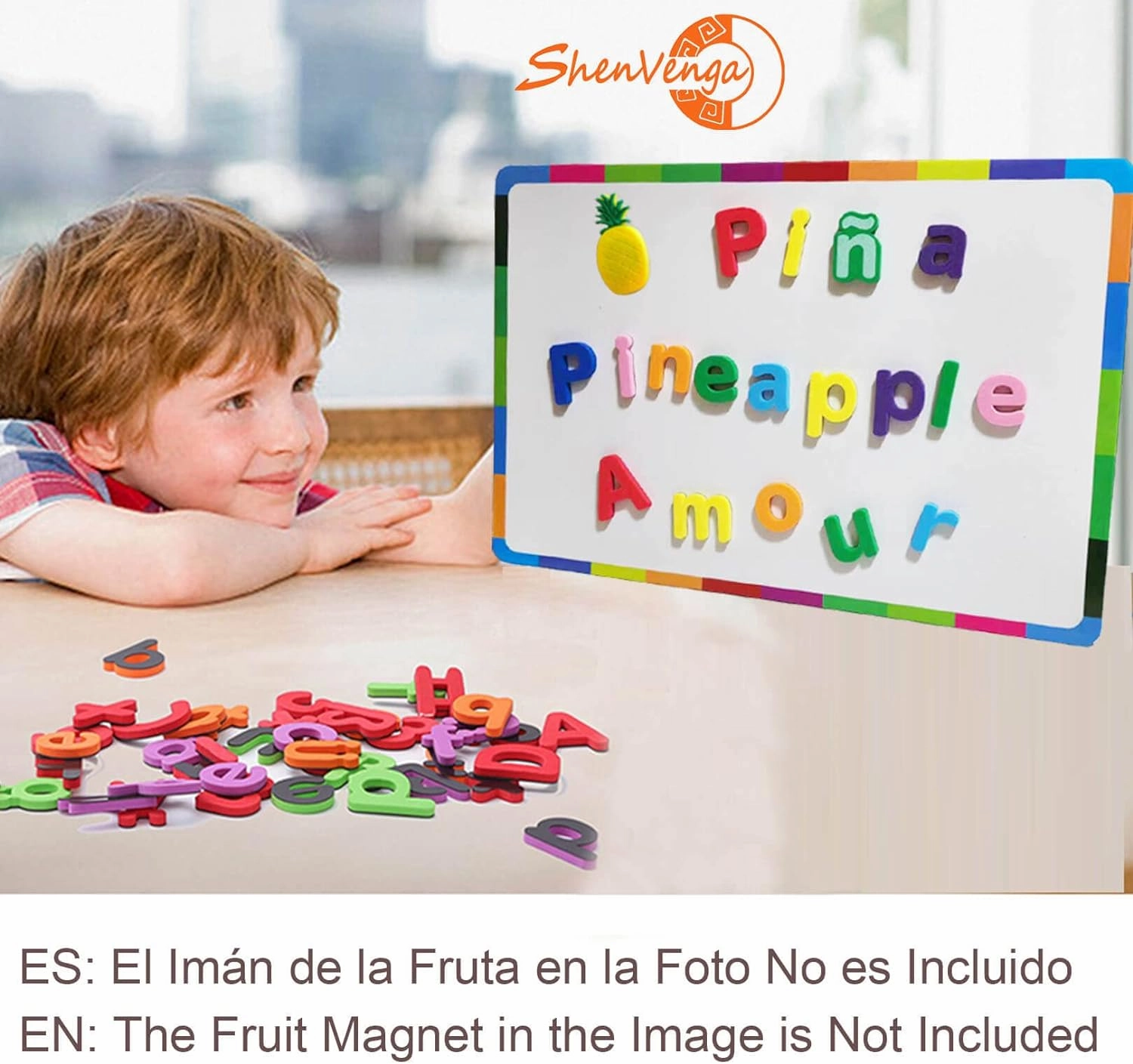 9 Sets Spanish Magnetic Letters Alphabet Magnets - Letras Españolas Y Números Magnéticos para Niños, for Classroom and Home Teaching, 9 Colores para La Enseñanza en Aula y Casa(9 Sets ES2)