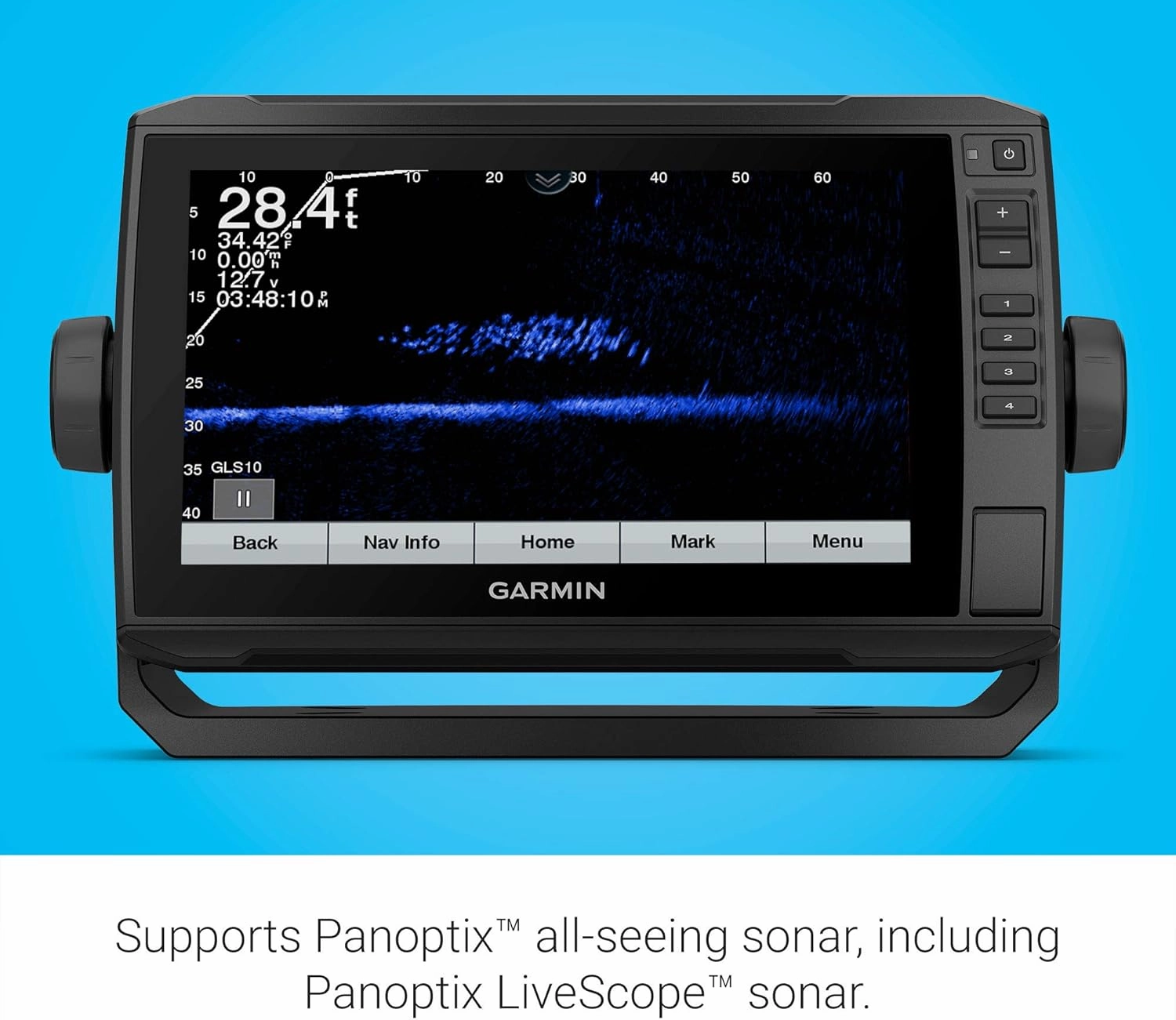 "Garmin ECHOMAP UHD 93sv with GT56UHD-TM Transducer, 9"" Keyed-Assist Touchscreen Chartplotter with U.S. LakeVü g3 and Added High-Def Scanning Sonar" (010-02523-01)
