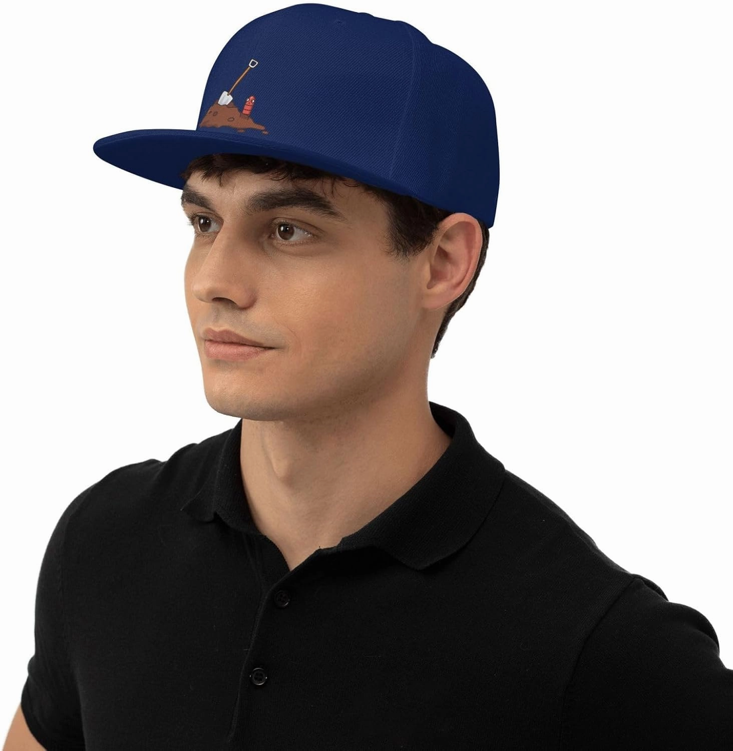 Adjustable Earthworms and Shovels Snapback Hat for Men Women Baseball Cap Dad Hats