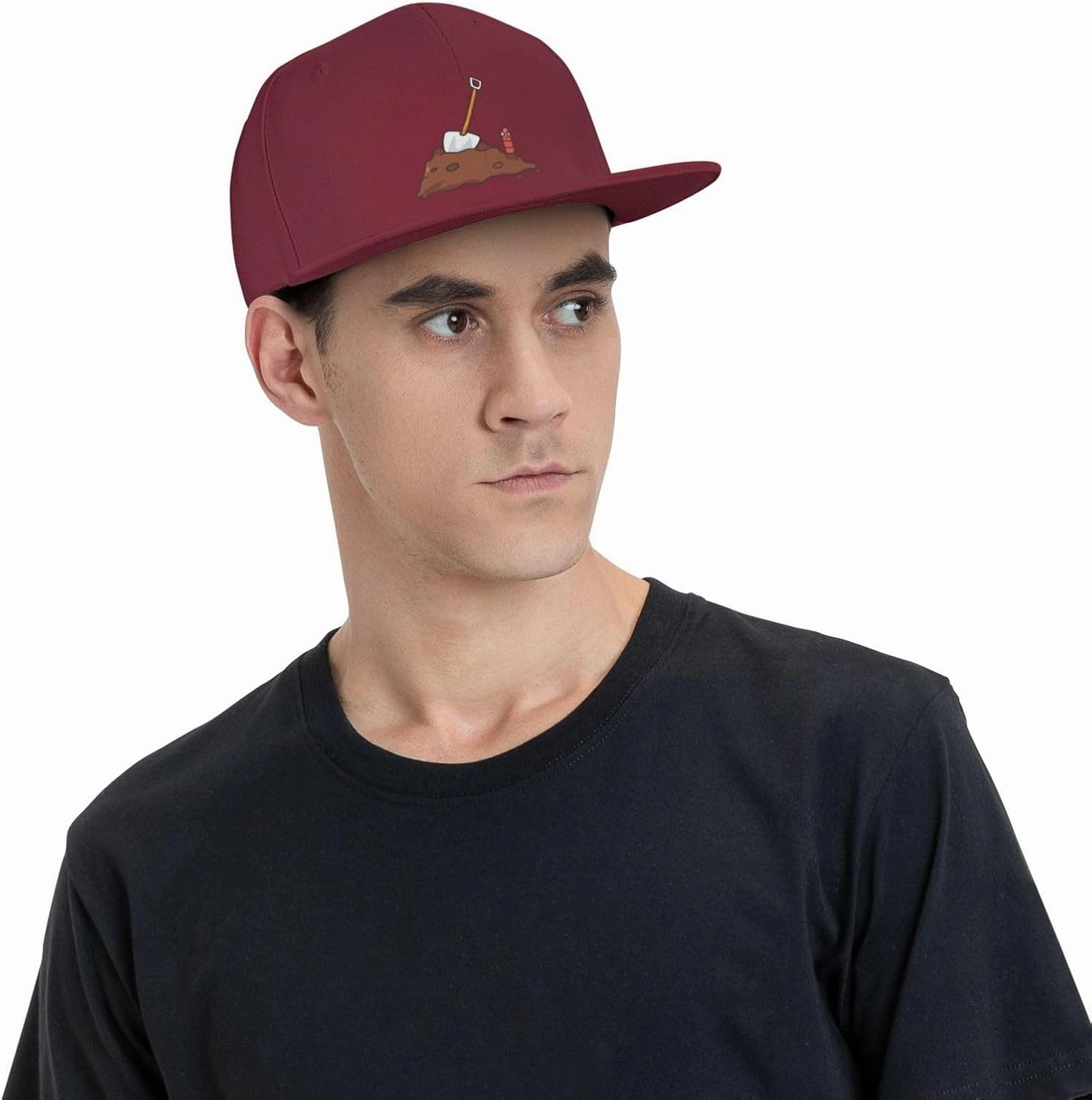 Adjustable Earthworms and Shovels Snapback Hat for Men Women Baseball Cap Dad Hats