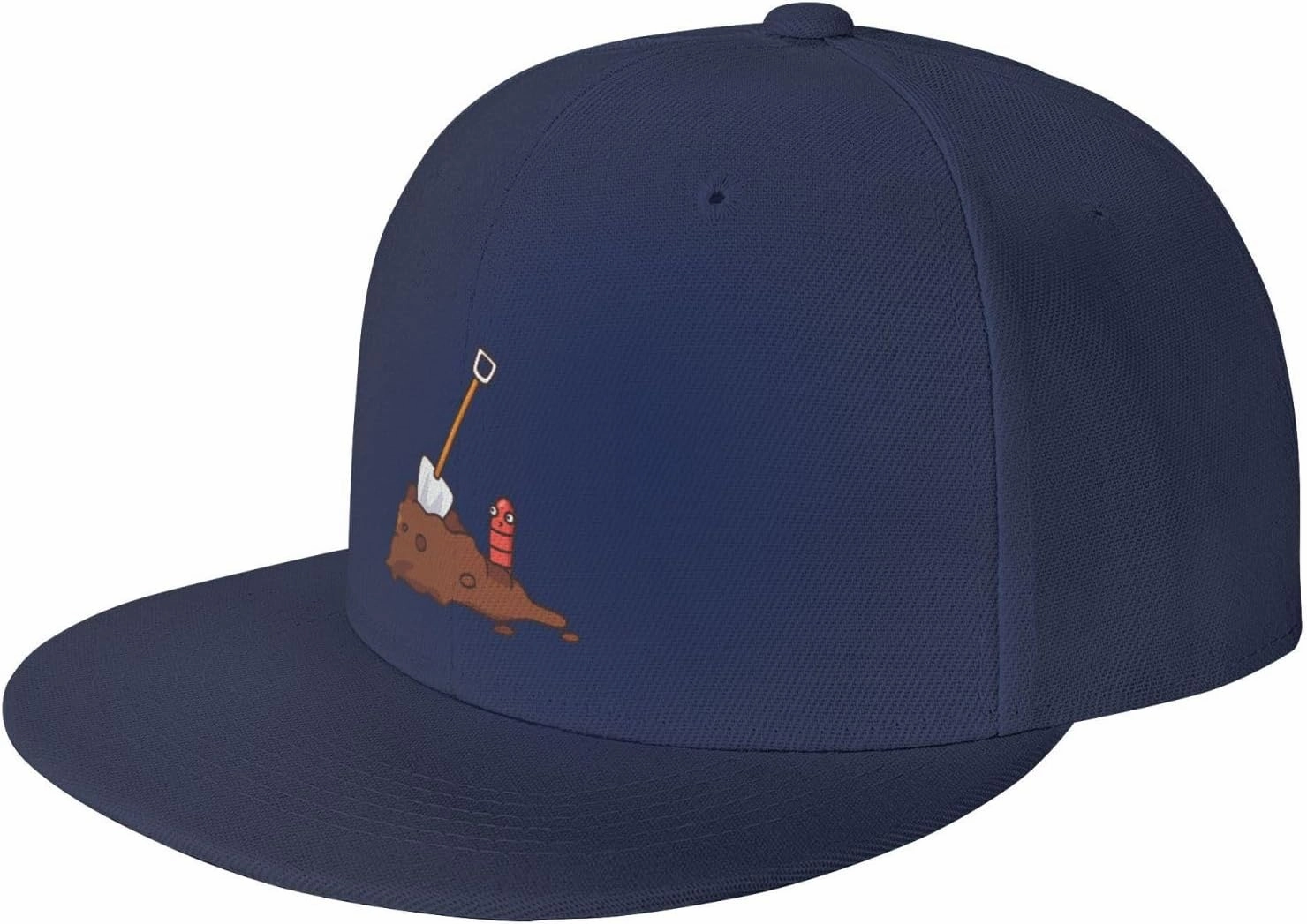 Adjustable Earthworms and Shovels Snapback Hat for Men Women Baseball Cap Dad Hats