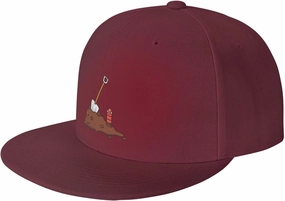 Adjustable Earthworms and Shovels Snapback Hat for Men Women Baseball Cap Dad Hats