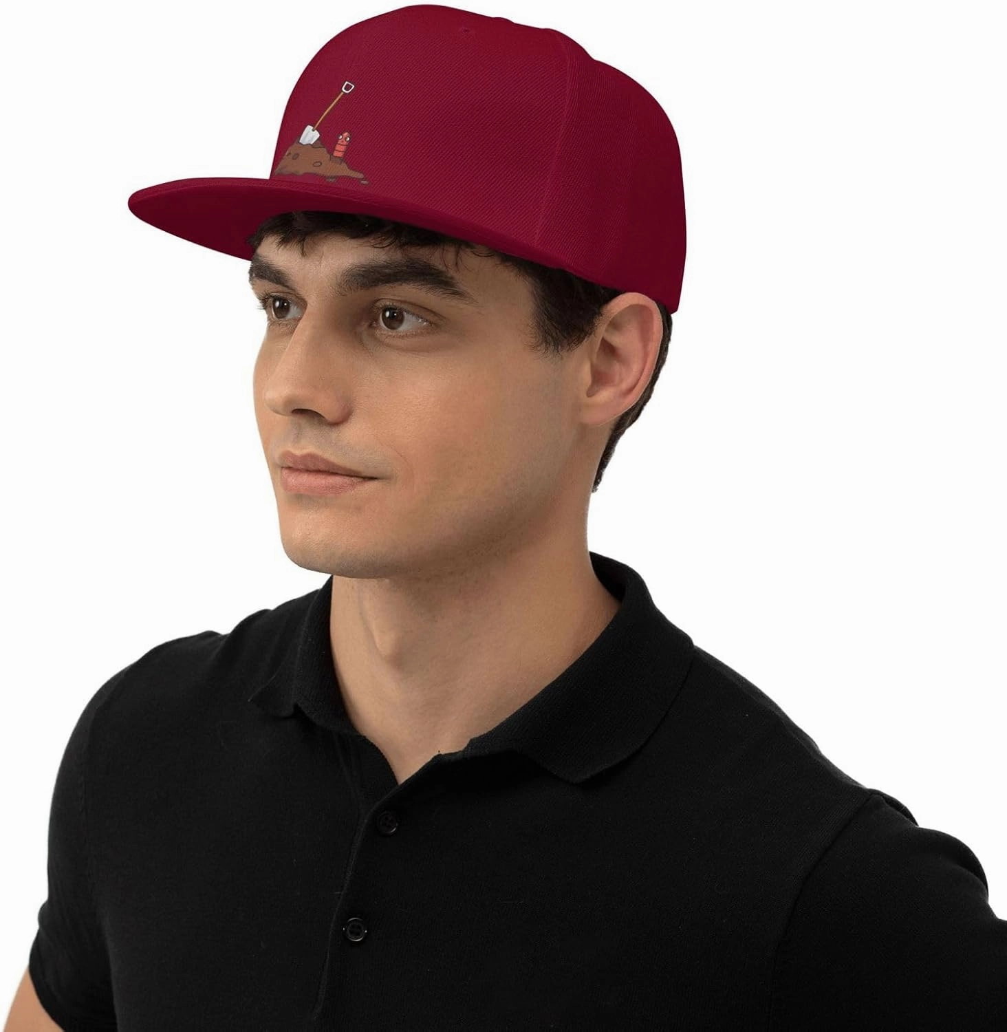 Adjustable Earthworms and Shovels Snapback Hat for Men Women Baseball Cap Dad Hats