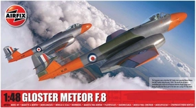Airfix Model Airplane Kit Gift Set - A09182A Gloster Meteor F.8, Plastic Plane Model Kits for Adults & Kids 14 , Skill Level 3, 1:48 Scale WW2 Military Aircraft Models - Real Aeroplane Models