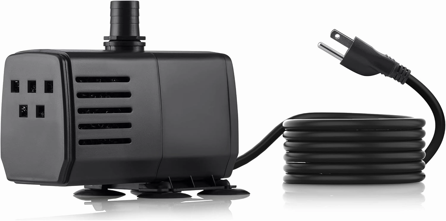 Alpine Corporation Outdoor Decor Power Head Pump 550 GPH for Large Fountains, Ponds, and birdbaths