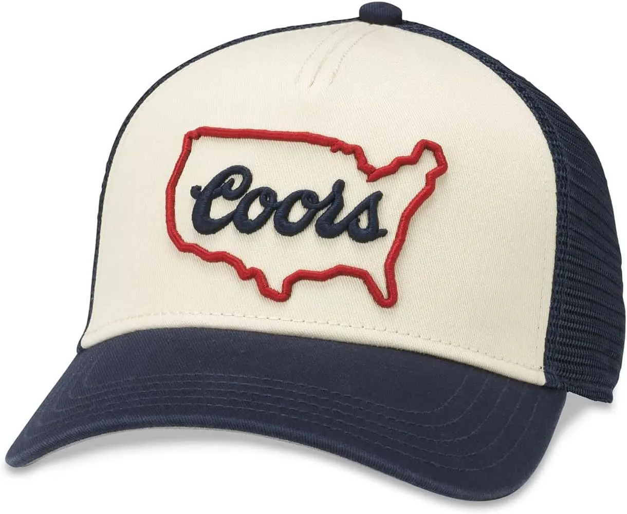 AMERICAN NEEDLE State Valin Snapback Trucker Cap, Beer Brand Hat, 22007A Adjustable OSFA