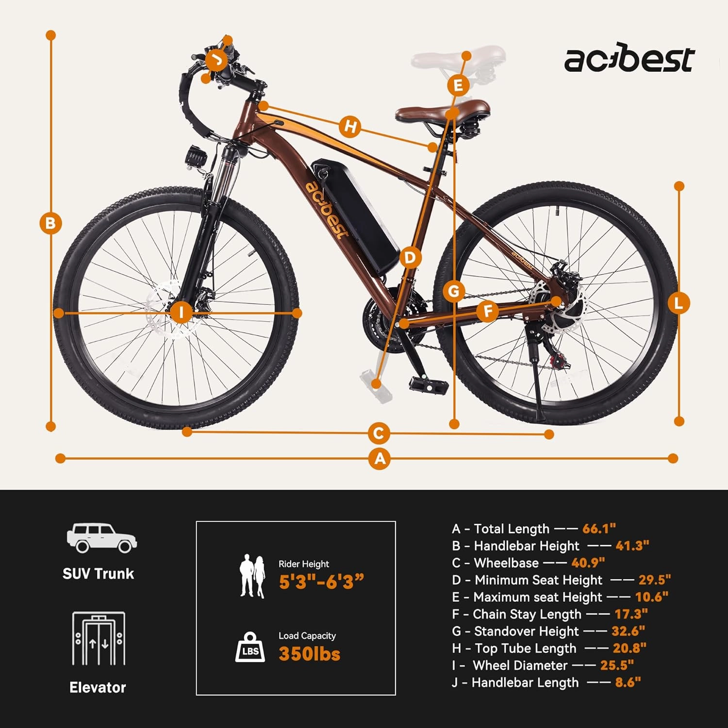 Apex Electric Bike for Adults, 26" 1000W Peak Electric Mountain Bike, 22MPH Top Speed, Max Range 55  Miles, 48V Removable Battery, 21-Speed Lightweight E-Bike, Front Suspension