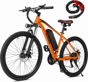 Apex Electric Bike for Adults, 26" Electric Mountain Bike with Peak 750W Motor, 22MPH Top Speed, Max Range 55  Miles, 13AH Removable Battery, 21-Speed Lightweight E-Bike with Lock