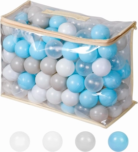 Aprilin Ball Pit Balls Crush Proof Plastic Children's Toy Balls Ocean Balls Small Size 2.15 Inch Phthalate & BPA Free Pack of 100
